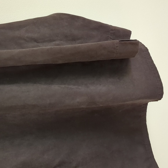 2X Erika Woman Faux Suede Brown Embellished Top - Picture 8 of 13